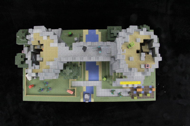 Illustration for article titled 3D-Printed Minecraft Castle